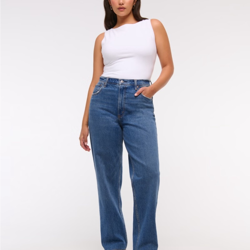 Abercrombie & Fitch Blue Straight Leg Jeans